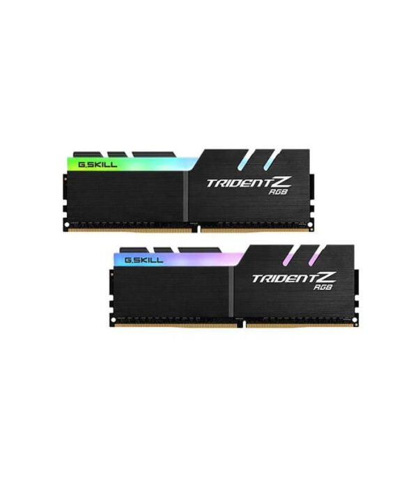 رم کامپیوتر DDR4 دو کاناله 3000 مگاهرتز CL16 جی اسکیل مدل Trident Z RGB ظرفیت (2×8)16 گیگابایت
